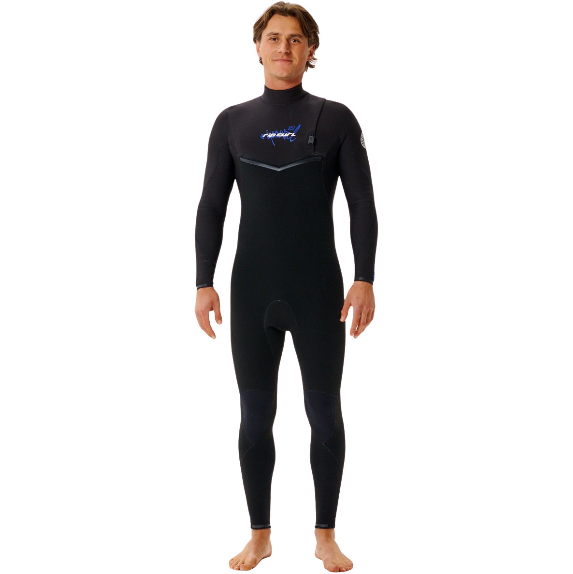 2026 Rip Curl Mens E-Bomb 3/2mm Zip Free Wetsuit 17OMFS - Black / Blue